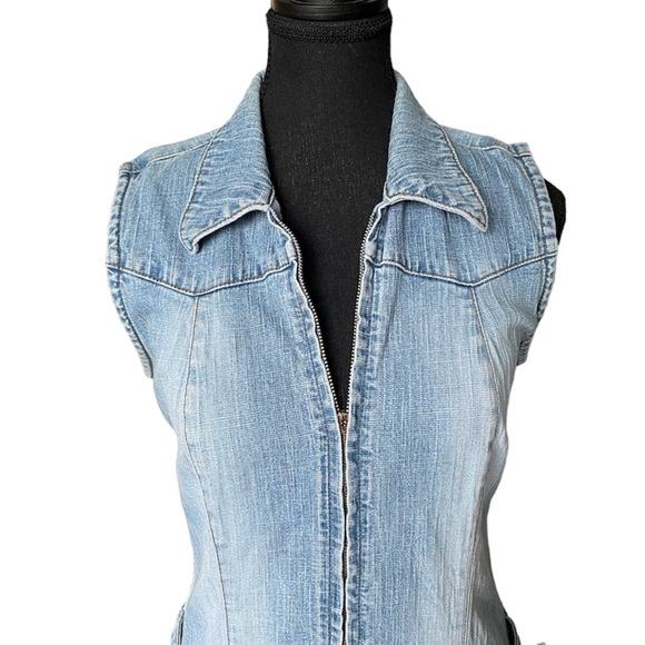 Buffalo by David Bitton—Denim Dress-Light Wash Denim—Size Medium - Picture 2 of 6